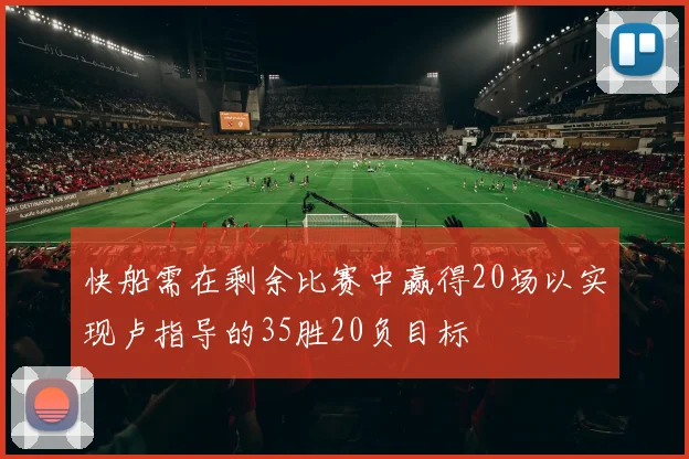 快船需在剩余比赛中赢得20场以实现卢指导的35胜20负目标